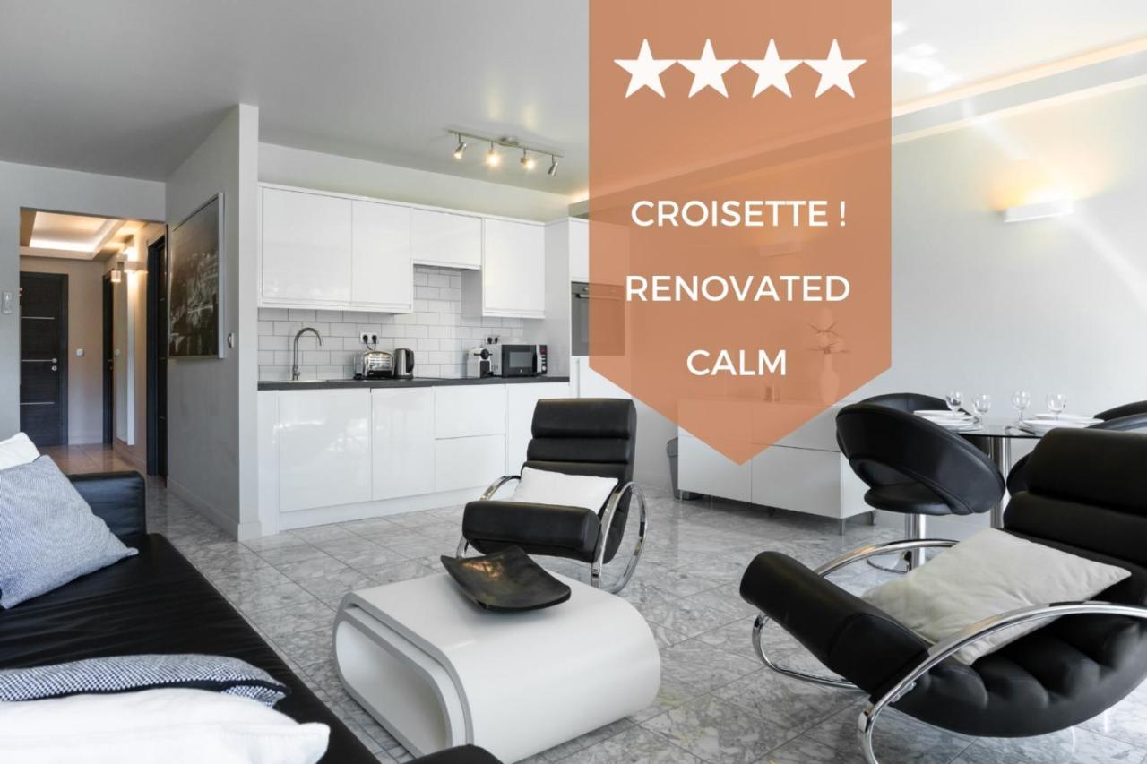2-Bedroom Apartment Pointe Croisette Peaceful Walk To The Beach Канни Екстер'єр фото